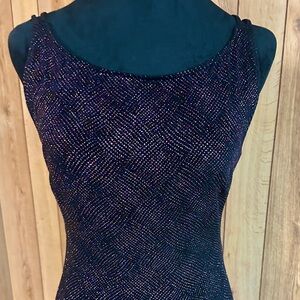 Tower Vintage 1980’s Multicolored Sequin Maxi Dress Size M